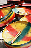 Miniature Steel Drums In Craft Market, Store Bay