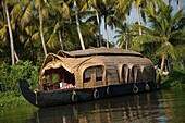 Covered Houseboat In Backwaters