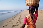 Woman On Beach, Chennai