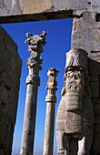 Säulen am Xerxes-Tor, Nahaufnahme