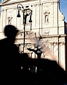 Chiesa Nuova Facade And Moped