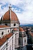 View Of Duomo And Florence, High Angle View