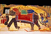 Elefant auf Haveli Residenz Wand gemalt