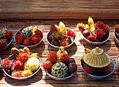 Temple Offerings Of Fruit, Close Up