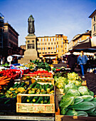 Obst und Gemüse auf dem Markt in Campo De Fiori