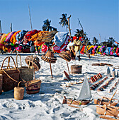 Couple Selling Craft Work On Diani Beach