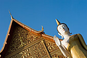 Statue Of Buddha At Wat That Luang Tai.