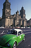 Cathedral Metropolitan With Green Taxi