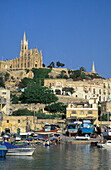 Mgarr Harbour And Lourdes Chapel