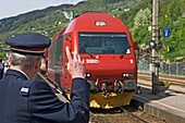 Conductor Hailing Train