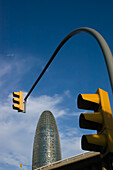 Agbar Tower And Traffic Lights