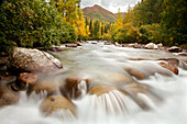Little Susitna River At The Start Of The Hatchers Pass Road, Southcentral, Alaska, Autumn
