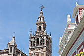 Bell tower of Seville Cathedral; Seville Andalusia Spain