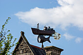 Weather Vane Made With A Trawler; Cardiff, Wales