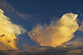 Clouds Glowing In A Blue Sky; Ulpotha, Embogama, Sri Lanka