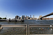 Lower Manhattan And Brooklyn Bridge, New York City, New York, United States