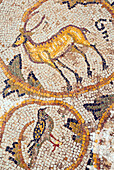 Hirsch-Mosaik, Neues Haus der Jagd, Archäologische Stätte Bulla Regia, Tunesien, Nordafrika