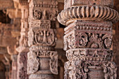 India. Column details at the Alai-Darwaza complex in New Delhi.