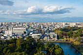 Stadtbild von Nagoya, Präfektur Aichi, Japan