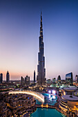 UAE, Downtown Dubai. Burj Khalifa, world's tallest building as of 2016