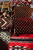 UAE, Dubai, Deira. Souvenir fabric