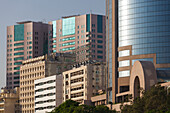 UAE, Dubai, Deira. waterfront buildings by Dubai Creek