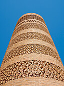 Burana Tower, a former minaret and icon of Kyrgyzstan. Balasagun an ancient city of the Kara-Khanid Khanate, UNESCO World Heritage Site, silk road of the Chang'an-Tian Shan Corridor, Kyrgyzstan