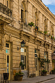 Cuba. Havana. Old Havana. Buildings along Cuba Tacon.