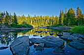 Kanada, Quebec, La Mauricie-Nationalpark. Ruisseau Bouchard Creek Landschaft