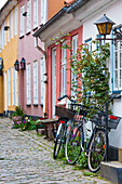 Dänemark, Jütland, Aalborg, Häuser entlang der Hjelmerstald Straße