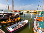 The old Harbor in Wieck at the Bodstedter Bodden close to the Western Pomerania Lagoon Area. Germany