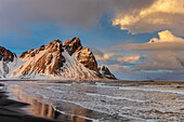 Vestrahorn Mountain in winter near Hofn, Iceland (Large format sizes available)