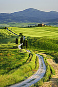 Italy, Tuscany. Landscape with villa