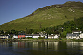 Town of Dornie along Lake, Scotland, UK