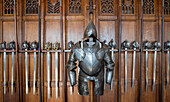 Knights armor and weapons. Edinburgh Castle, Scotland.