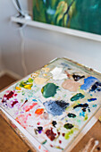View of painter's palette