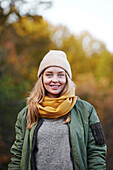 Smiling woman looking at camera