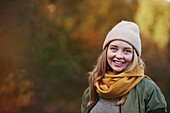 Smiling woman looking at camera