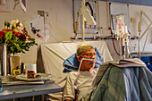 Senior patient in hospital