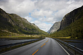 View of road in mountains