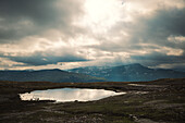 Blick auf die Berglandschaft