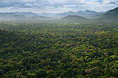 Kanaku-Berge. Savanne Rupununi, Guyana