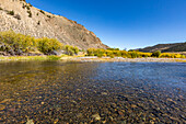 USA, Idaho, Sun Valley, Smooth clear creek in valley 