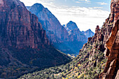 United States, Utah, Zion National Park, View of valley