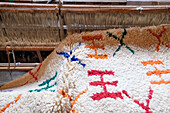 Africa, Morocco, Detail of traditional Moroccan Berber rug