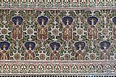 Africa, Morocco, Beautiful hand-carved plaster detail of Moorish design