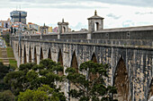 Portugal, Lisbon, Roman style aqueduct built in 1748