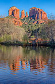 Arizona, Sedona, Crescent Moon Recreation Area, Red Rock Crossing, Cathedral Rock