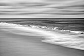 USA, California, La Jolla, Abstract of gentle waves at Marine Street Beach