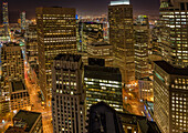 Stadtansicht aus dem 40. Stock des Loews Regency Hotel in San Francisco, Kalifornien, USA (Großformate verfügbar)